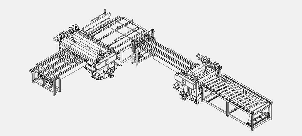 Форматная обрезка с роликовым приводом