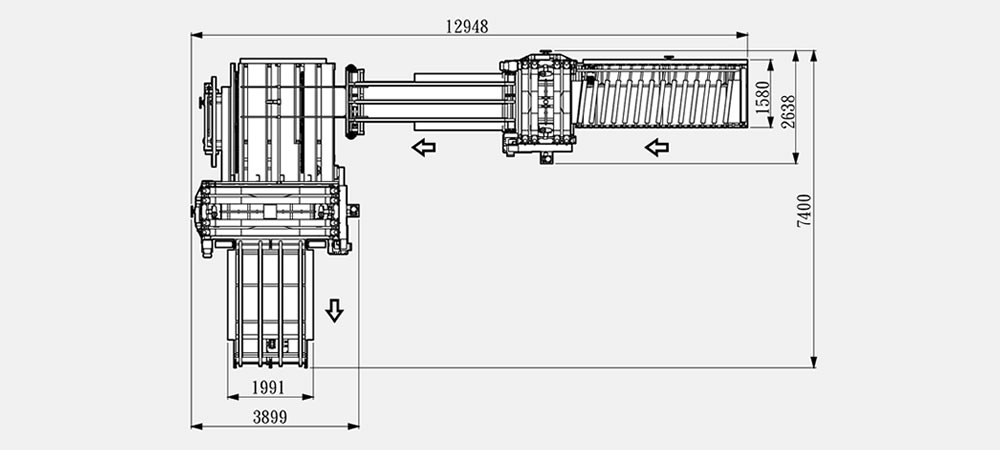Форматная обрезка с роликовым приводом
