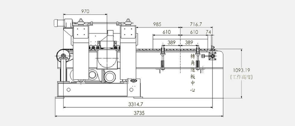 Форматная обрезка с цепным приводом