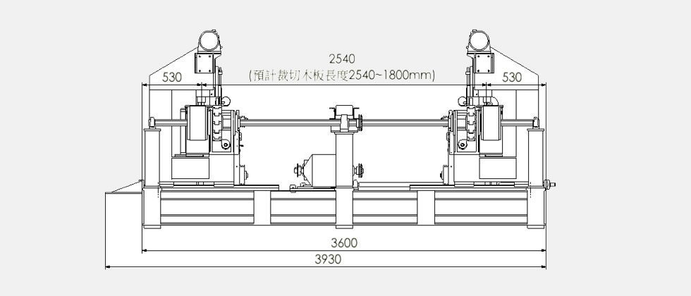 Форматная обрезка с цепным приводом